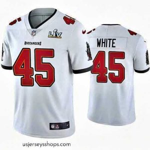 Captivating Devin White Buccaneers White Super Bowl Lv Vapor Limited Jersey