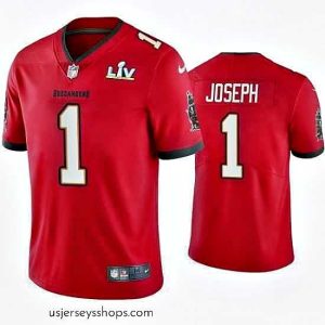 Stellar Greg Joseph Buccaneers Red Super Bowl Lv Vapor Limited Jersey