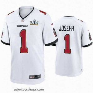 Alluring Greg Joseph Buccaneers White Super Bowl Lv Game Jersey
