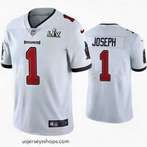 Stunning Greg Joseph Buccaneers White Super Bowl Lv Vapor Limited Jersey