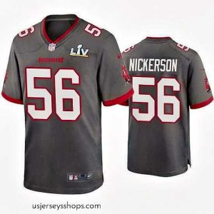 Magnificent Hardy Nickerson Buccaneers Pewter Super Bowl Lv Game Jersey