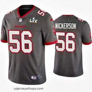 Stunning Hardy Nickerson Buccaneers Pewter Super Bowl Lv Vapor Limited Jersey