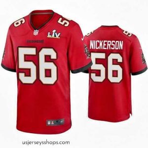 Breathtaking Hardy Nickerson Buccaneers Red Super Bowl Lv Game Jersey