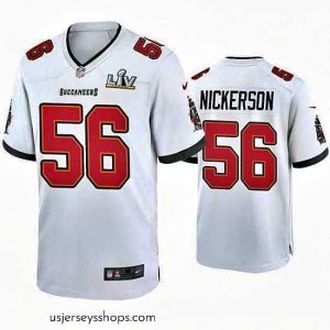 Alluring Hardy Nickerson Buccaneers White Super Bowl Lv Game Jersey