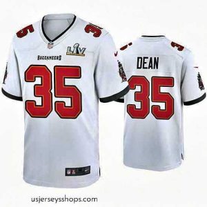 Captivating Jamel Dean Buccaneers White Super Bowl Lv Game Jersey