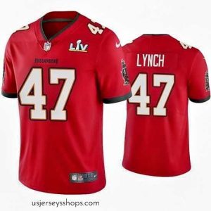 Stunning John Lynch Buccaneers Red Super Bowl Lv Vapor Limited Jersey