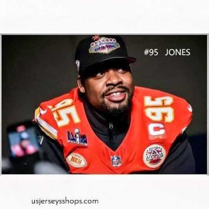 Magnificent Kansas City Chiefs Chris Jones #95 Nike Men's Red NFL Vapor Super Bowl Jersey