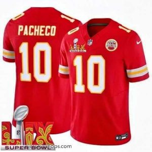 Enchanting Kansas City Chiefs Isiah Pacheco #10 Red 2024 2025 Super Bowl LIX F.U.S.E Stitched Jersey