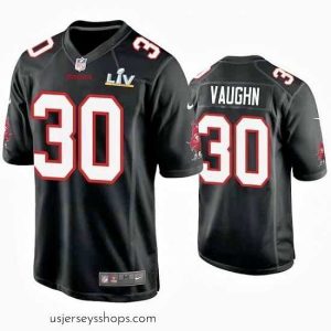 Breathtaking Ke'Shawn Vaughn Buccaneers Black Super Bowl Lv Game Fashion Jersey