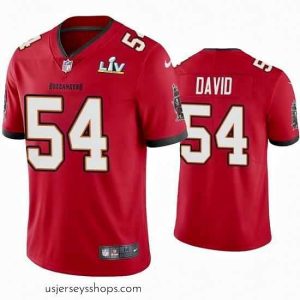 Magnificent Lavonte David Buccaneers Red Super Bowl Lv Vapor Limited Jersey
