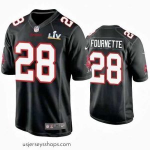 Magnificent Leonard Fournette Buccaneers Black Super Bowl Lv Game Fashion Jersey