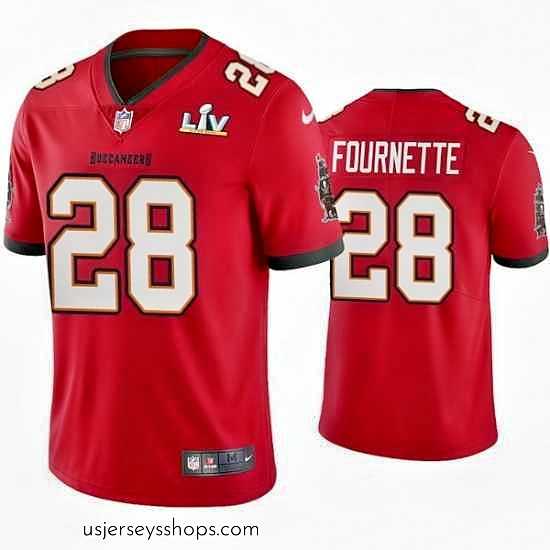 Magnificent Leonard Fournette Buccaneers Red Super Bowl Lv Vapor Limited Jersey