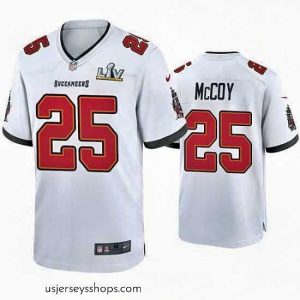 Stellar Lesean Mccoy Buccaneers White Super Bowl Lv Game Jersey