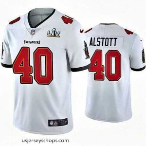Alluring Mike Alstott Buccaneers White Super Bowl Lv Vapor Limited Jersey