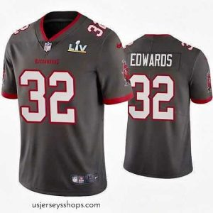 Enchanting Mike Edwards Buccaneers Pewter Super Bowl Lv Vapor Limited Jersey