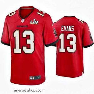 Alluring Mike Evans Buccaneers Red Super Bowl Lv Game Jersey