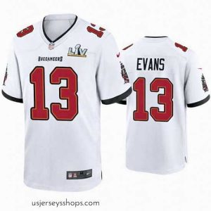 Exquisite Mike Evans Buccaneers White Super Bowl Lv Game Jersey