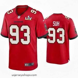 Magnificent Ndamukong Suh Buccaneers Red Super Bowl Lv Game Jersey
