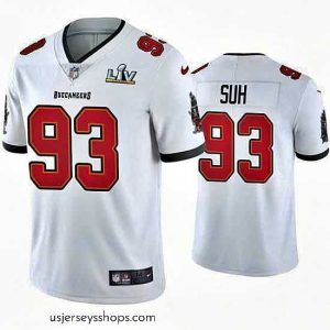 Magnificent Ndamukong Suh Buccaneers White Super Bowl Lv Vapor Limited Jersey