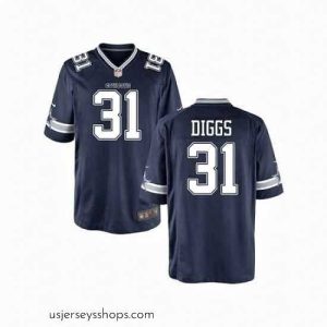 Exquisite Nike Cowboys 31 Treyvon Diggs Blue Game Stitched NFL Jersey