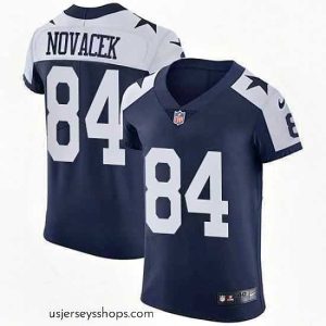 Exquisite Nike Cowboys #84 Jay Novacek Navy Blue Thanksgiving Stitched NFL Vapor Untouchable Throwback Elite Jersey
