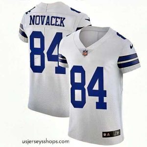 Stunning Nike Cowboys #84 Jay Novacek White Stitched NFL Vapor Untouchable Elite Jersey
