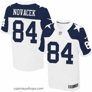 Magnificent Nike Cowboys #84 Jay Novacek White Throwback Alternate NFL Elite Jersey