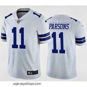 Glamorous Nike Dallas Cowboys Micah Parsons #11 White Vapor Limited Stitched NFL Jersey