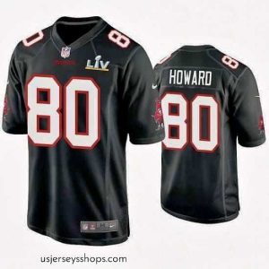 Captivating O.J. Howard Buccaneers Black Super Bowl Lv Game Fashion Jersey
