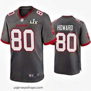 Alluring O.J. Howard Buccaneers Pewter Super Bowl Lv Game Jersey