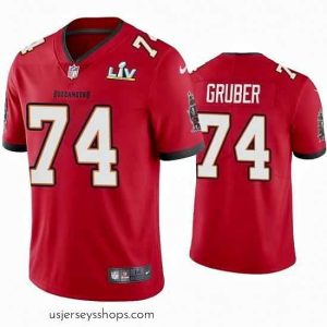 Breathtaking Paul Gruber Buccaneers Red Super Bowl Lv Vapor Limited Jersey
