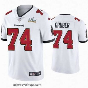 Alluring Paul Gruber Buccaneers White Super Bowl Lv Vapor Limited Jersey