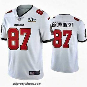 Exquisite Rob Gronkowski Buccaneers White Super Bowl Lv Vapor Limited Jersey