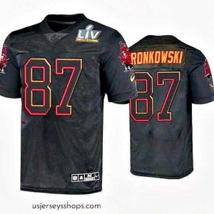 Glamorous Rob Gronkowski Tampa Bay Buccaneers Black Super Bowl Lv Jersey