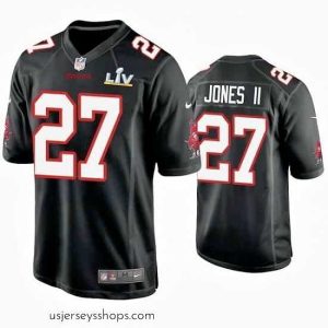 Stellar Ronald Jones Ii Buccaneers Black Super Bowl Lv Game Fashion Jersey