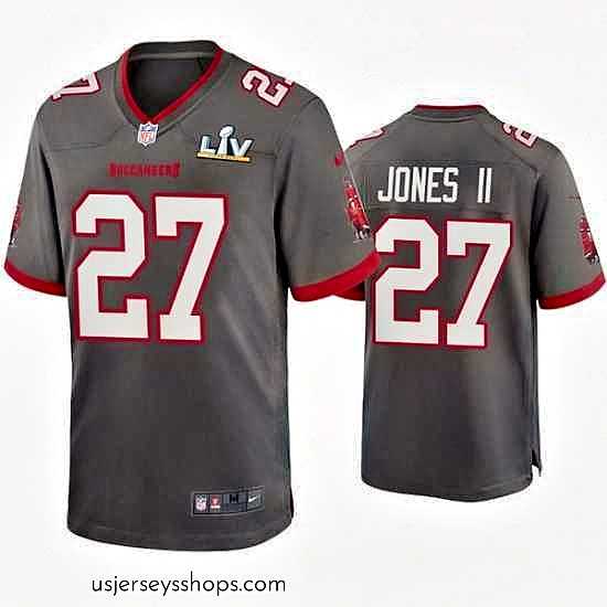 Stunning Ronald Jones Ii Buccaneers Pewter Super Bowl Lv Game Jersey