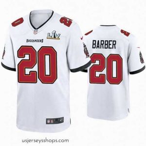 Captivating Ronde Barber Buccaneers White Super Bowl Lv Game Jersey