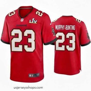Glamorous Sean Murphy Bunting Buccaneers Red Super Bowl Lv Game Jersey