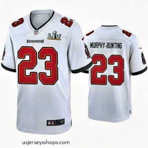 Glamorous Sean Murphy Bunting Buccaneers White Super Bowl Lv Game Jersey