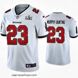 Alluring Sean Murphy Bunting Buccaneers White Super Bowl Lv Vapor Limited Jersey