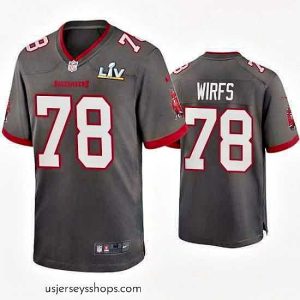 Alluring Tristan Wirfs Buccaneers Pewter Super Bowl Lv Game Jersey