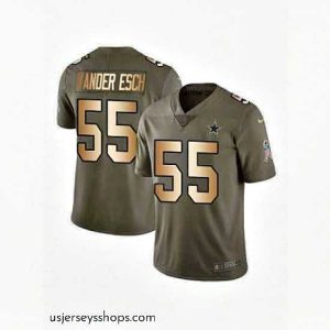 Alluring Vander Esch Dallas Cowboys Limited Olive 2017 Salute To Service Jersey  Gold
