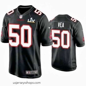 Stellar Vita Vea Buccaneers Black Super Bowl Lv Game Fashion Jersey
