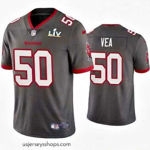 Breathtaking Vita Vea Buccaneers Pewter Super Bowl Lv Vapor Limited Jersey