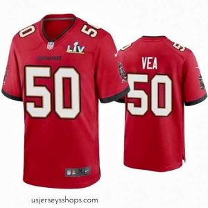 Glamorous Vita Vea Buccaneers Red Super Bowl Lv Game Jersey