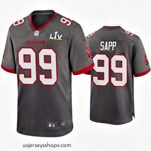 Enchanting Warren Sapp Buccaneers Pewter Super Bowl Lv Game Jersey