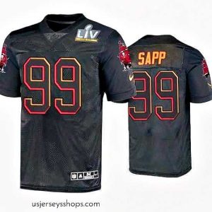 Stellar Warren Sapp Tampa Bay Buccaneers Black Super Bowl Lv Jersey