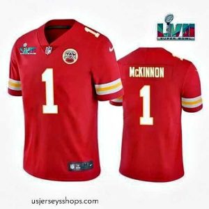 Stellar Toddler Kansas City Chiefs 1 Jerick McKinnon Red Super Bowl LVII Patch Vapor Untouchable Limited Stitched Jersey