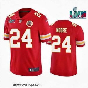 Stellar Toddler Kansas City Chiefs 24 Skyy Moore Red Super Bowl LVII Patch Vapor Untouchable Limited Stitched Jersey