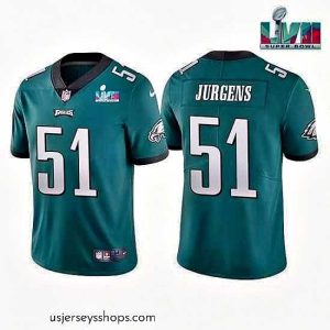 Enchanting Toddler Philadelphia Eagles 51 Cam Jurgens Green Super Bowl LVII Vapor Untouchable Limited Stitched Jersey